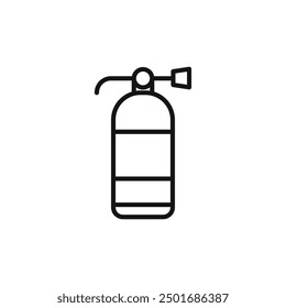 fire extinguisher icon isolated on white background