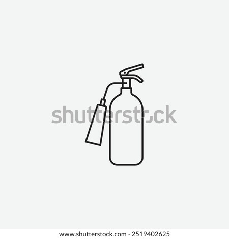 Fire extinguisher icon isolated on white background