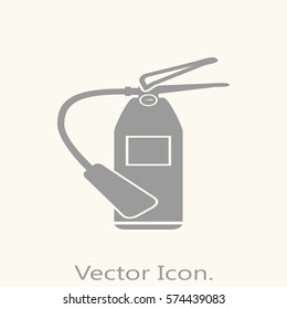 Fire extinguisher Icon isolated sign symbol and flat style for app, web and digital design. Vector illustration.