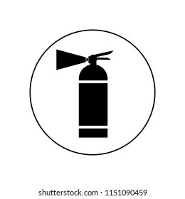 Fire extinguisher icon, logo