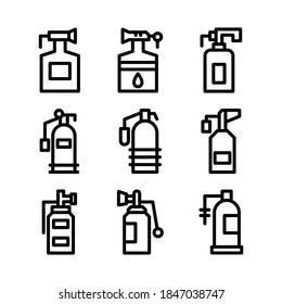 fire extinguisher icon or logo isolated sign symbol vector illustration - Collection of high quality black style vector icons
