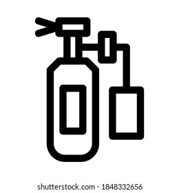 fire extinguisher icon or logo isolated sign symbol vector illustration - high quality black style vector icons
