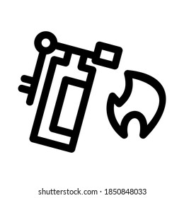 fire extinguisher icon or logo isolated sign symbol vector illustration - high quality black style vector icons
