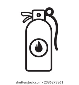 fire extinguisher icon logo vector design template