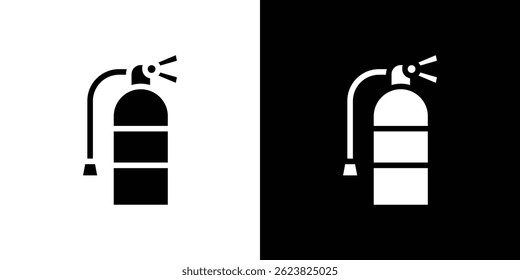 Ícone de extintor de incêndio para design de interface do usuário do aplicativo móvel da Web de logotipo.