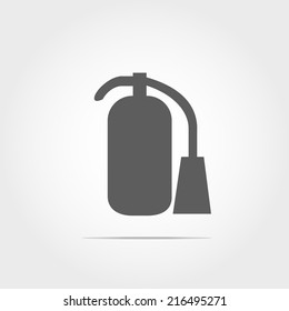 fire extinguisher icon on white background