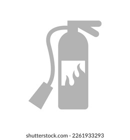 fire extinguisher icon on a white background, vector illustration