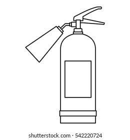 Fire extinguisher icon. Outline illustration of fire extinguisher vector icon for web