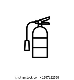 Fire Extinguisher Icon Outline Vector