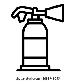 Fire extinguisher icon. Outline fire extinguisher vector icon for web design isolated on white background