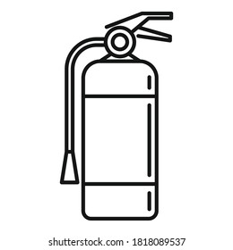 Fire extinguisher icon. Outline fire extinguisher vector icon for web design isolated on white background