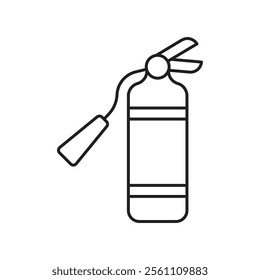 Fire extinguisher icon Outline vector line symbol