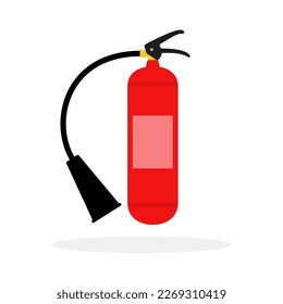 Fire extinguisher icon. Fire extinguisher red icon. Vector illustration. Firefighter equipment