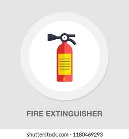 fire extinguisher icon - safety symbol - protection equipment - emergency sign