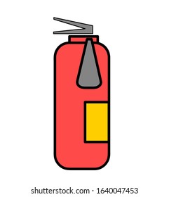 fire extinguisher icon. Fire safety. vector illustration.