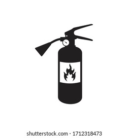 fire extinguisher icon or sign, isolated on white background,  vector Illustration