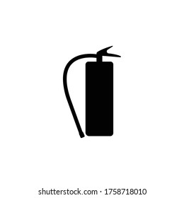 fire extinguisher icon or sign, isolated on white background, vector Illustration