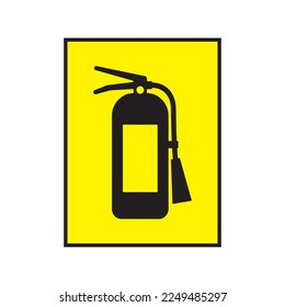 fire extinguisher icon sign symbol isolated on background