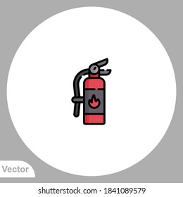 Fire extinguisher icon sign vector,Symbol, logo illustration for web and mobile