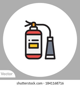 Fire extinguisher icon sign vector,Symbol, logo illustration for web and mobile