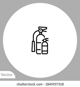 Fire extinguisher icon sign vector,Symbol, logo illustration for web and mobile
