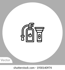Fire extinguisher icon sign vector,Symbol, logo illustration for web and mobile