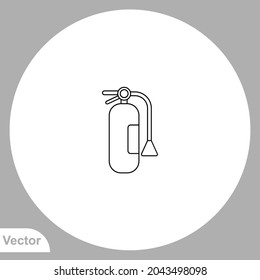 Fire extinguisher icon sign vector,Symbol, logo illustration for web and mobile