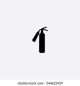 Fire Extinguisher icon silhouette vector illustration