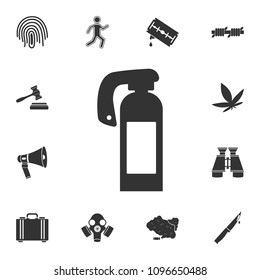 Fire extinguisher icon. Simple element illustration. Fire extinguisher symbol design from Crime collection set. Can be used for web and mobile on white background