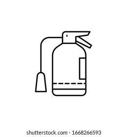 Fire, extinguisher icon. Simple line, outline vector elements of safety at work for ui and ux, website or mobile application