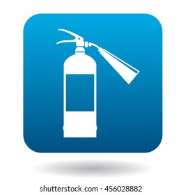 Fire extinguisher icon in simple style on a white background