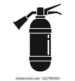 Icono del extintor de incendios vector simple. extinción de pictograma. Prevención de seguridad