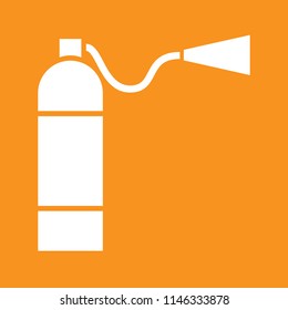 Fire extinguisher icon, stock vector illustration, EPS10.