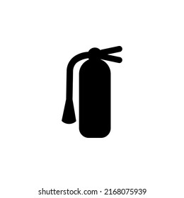 fire extinguisher icon style vector. Fire extinguisher black icon, black vector sign, black style pictogram isolated on white. Symbol, logo illustration. Editable move.
