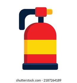 Fire extinguisher icon. Subtable to place on car parts, car service, etc. 