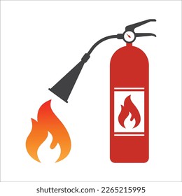 Fire extinguisher icon. Fire extinguisher symbol. Apar icon. Vector illustration