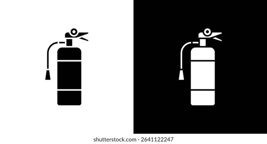 Fire extinguisher icon symbols. Vector illustration.