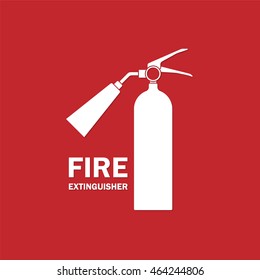 Fire extinguisher icon with text