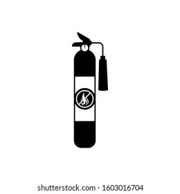 fire extinguisher icon trendy flat design