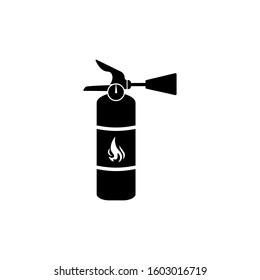 fire extinguisher icon trendy flat design