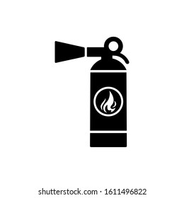 fire extinguisher icon in trendy flat design