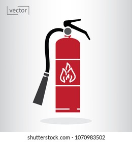 Fire extinguisher icon vector