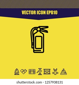Fire extinguisher icon vector