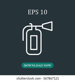 Fire extinguisher icon vector