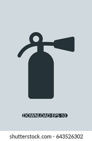 Fire extinguisher icon, Vector