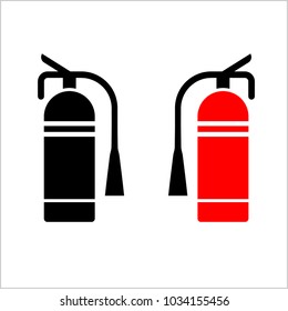 Fire Extinguisher Icon Vector Art Illustration
