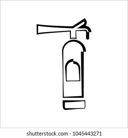 Fire Extinguisher Icon Vector Art Illustration