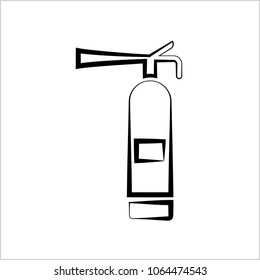 Fire Extinguisher Icon Vector Art Illustration