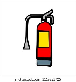 Fire Extinguisher Icon Vector Art Illustration