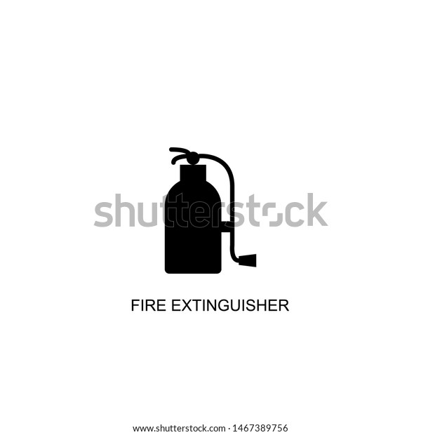fire extinguisher\
icon vector black design